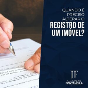 Quando atualizar o registro de imóvel