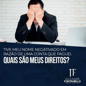 Negativação por dívida paga gera indenização