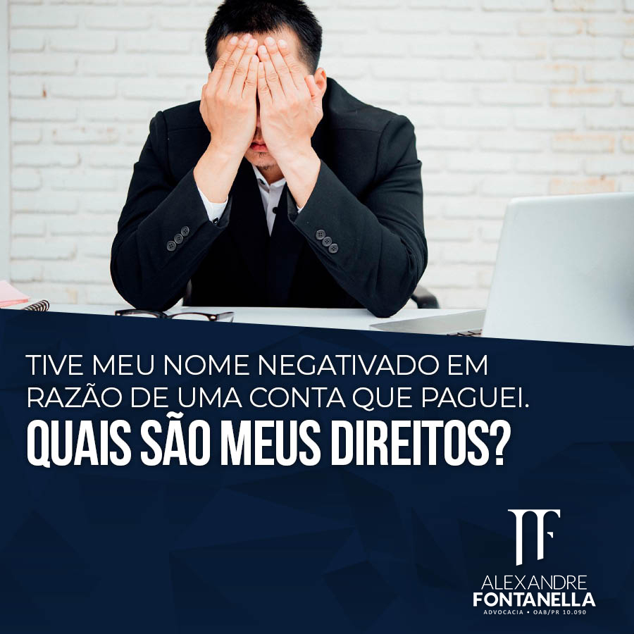 Negativação por dívida paga gera indenização