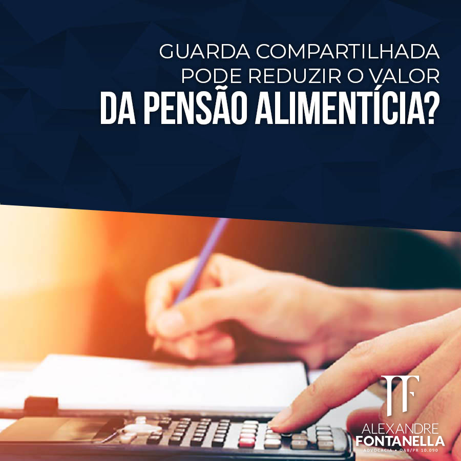 A guarda compartilhada reduz o valor da pensão?