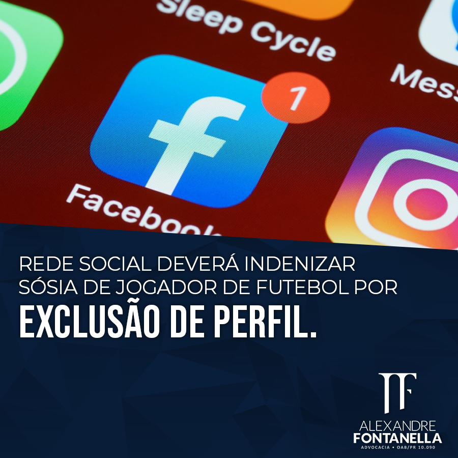 Rede social deverá indenizar usuário por EXCLUSÃO DE PERFIL