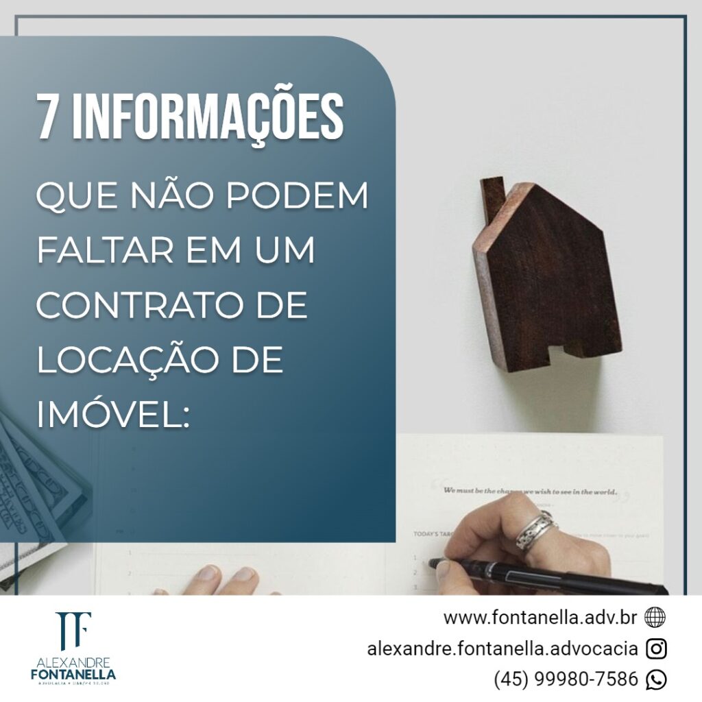 7 informações que não podem faltar no contrato de locação