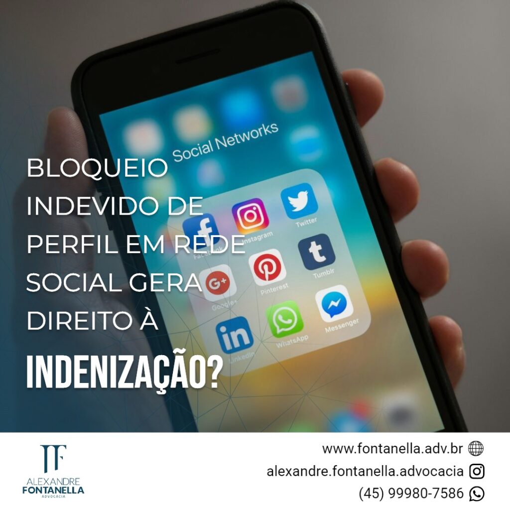 Bloqueio indevido de rede social gera indenização?