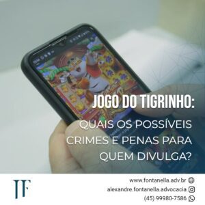 Aqueles que divulgam o Jogo do Tigrinho podem cometer os seguintes crimes: