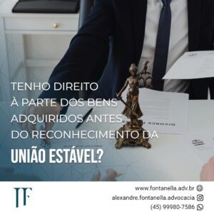 Como é feita a partilha de bens adquiridos antes da união estável?