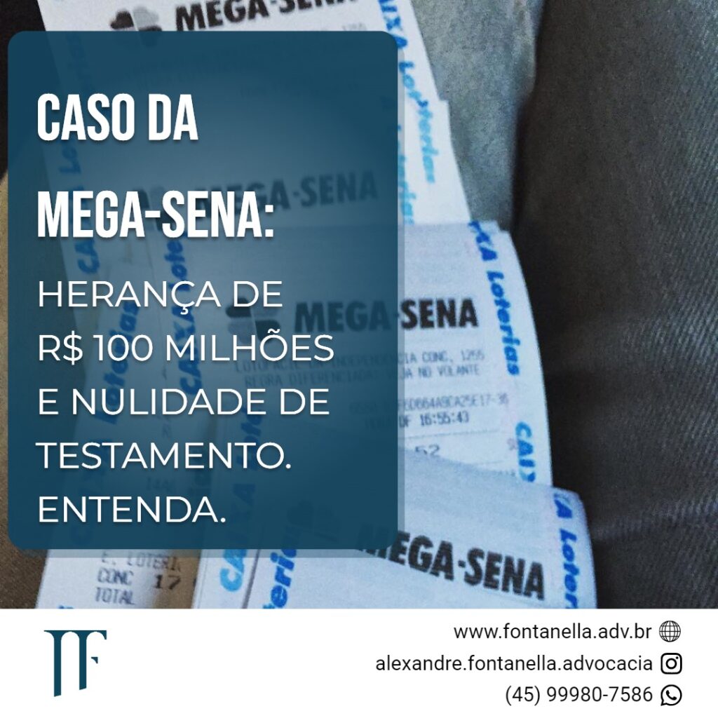 Existência de testamento de vencedor da Mega Sena gera disputa por herança