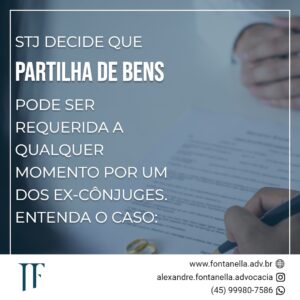 partilha de bens após separação