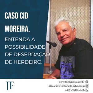 Cid Moreira Herança Testamento Deserdação