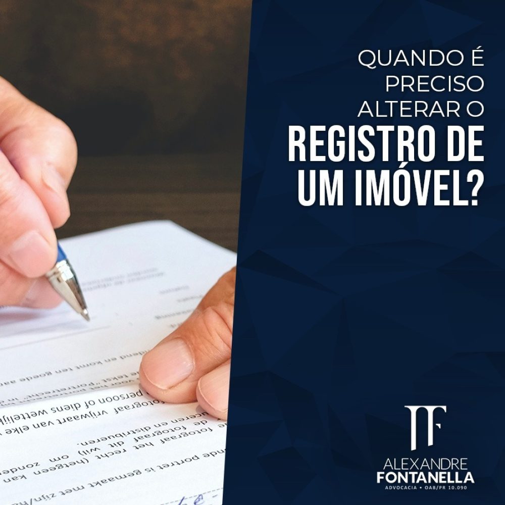 Você sabe quando atualizar o registro de imóvel? 