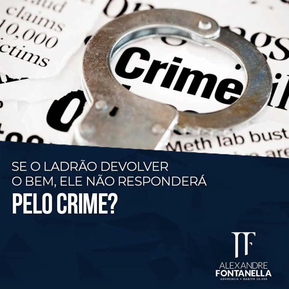 A devolução da coisa roubada afasta a responsabilidade do ladrão?