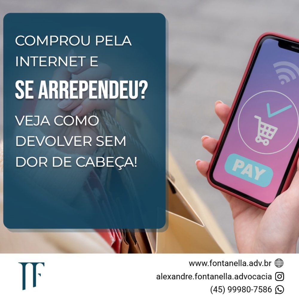devolução das compras feitas pela internet