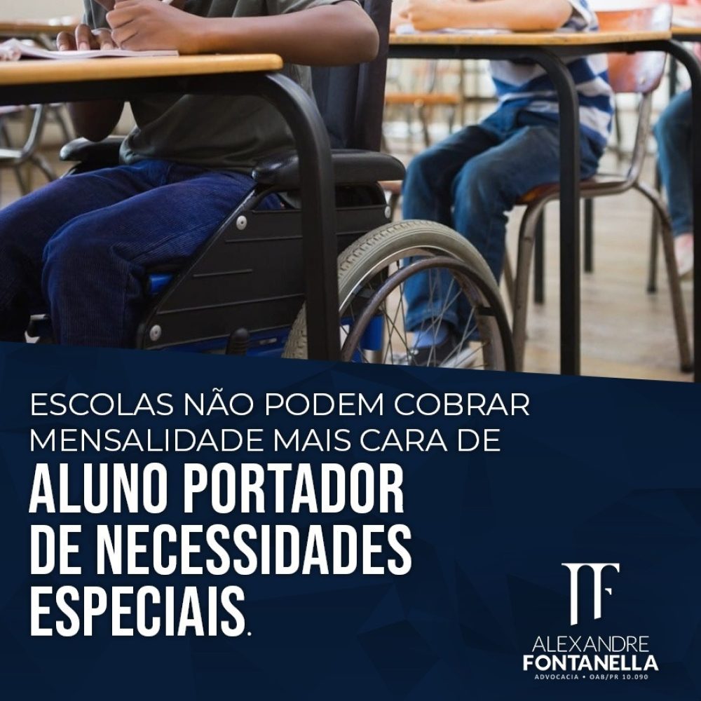 Mensalidade Escolar dos Alunos Especiais